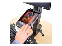 Upevňovací komponent (držák) - pro tablet - plast - černá - pro WorkFit-S Dual Sit-Stand Workstation, LCD & Laptop Sit-Stand Workstation