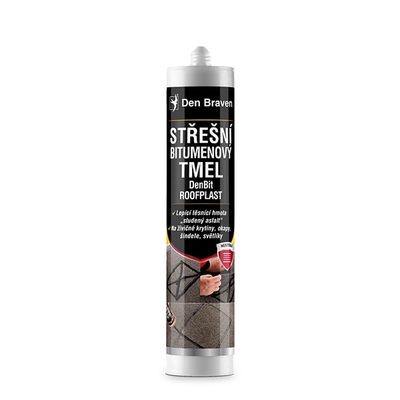 Tmel střešní bitumenový DEN BRAVEN DenBit Roofplast černý 310ml
