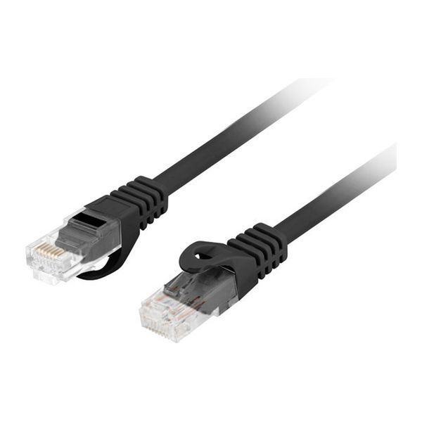 Patchcord CAT.6 utp lszh cu 15M black fluke pass l