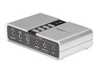 External Sound Card for Laptop with SPDIF Digital Audio - Sound Card for PC - Silver (ICUSBAUDIO7D) - Zvuková karta - 48 kHz - 7.1 - USB 2.0 - pro P/N: MU15MMS, MU6MMS