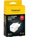 INTENSO W30C GaN, 1x USB C, Nabíječka, 30W, bílá