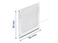 Delock - Mrížka ventilátoru s filtrem - hliník, s nerezovým filtrovým sítkem - stríbrná