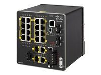 Cisco Industrial Ethernet 2000 Series - Prepínac - rízený - 16 x 10/100 (PoE+) + 2 x kombinace Gigabit SFP - lze montovat na konzolu DIN - PoE+ - repasováno