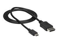 USB-C Male to DP Male (CDP2DPMM1MB) - Kabel DisplayPort - USB-C (M) do DisplayPort (M) - Displayport 1.2/Thunderbolt 3 - 1 m - podpora 4K60 Hz (3840 x 2160) - černá - pro P/N: TB33A1C, TB3DK2DPM2, TB3DKDPMAW, TB3DKDPMAWUE, TB3DOCK2DPPD, TB3DOCK2DPPU