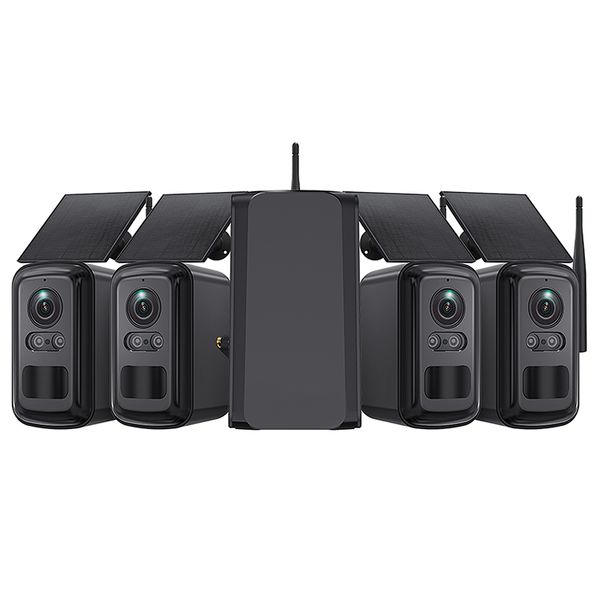 Set solárních kamer Viking HUB S04/8000 mAh/ mobilní aplikace/ outdoor