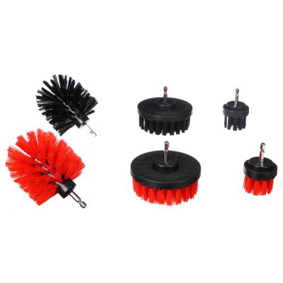 Sada kartáčů na vrtačku SIXTOL CAR DETAILING DRILL BRUSH 6 6ks