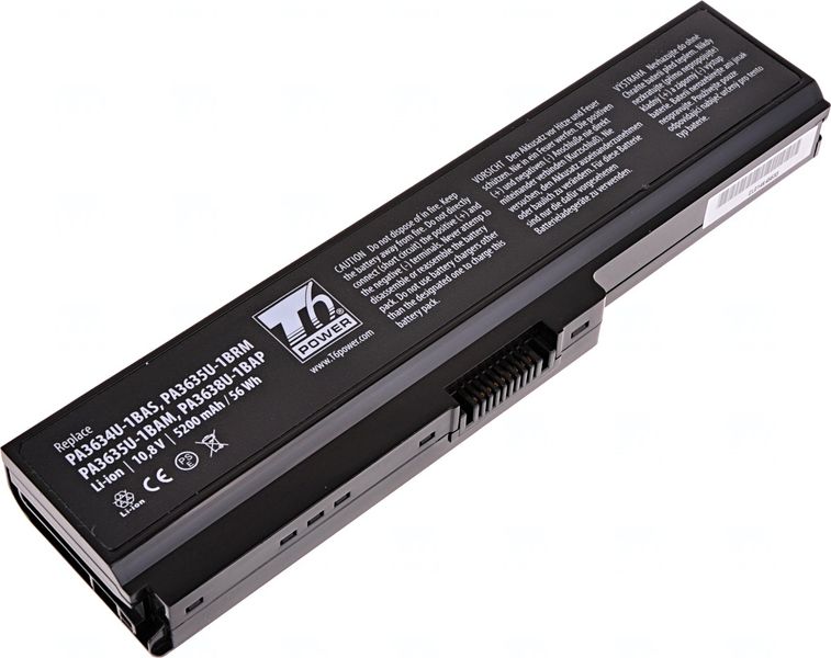 Baterie T6 Power Toshiba Satellite A660, C650, L510, L630, L650, L670, U400, 5200mAh, 56Wh, 6cell