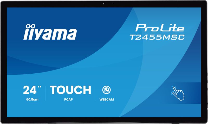 24" LCD iiyama T2455MSC-B2:IPS,FHD,P-CAP,HDMI