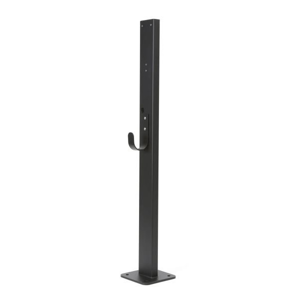 Platinet univerzálny stojan PEVSTAND pre Wallboxy, pozink, držiak kábla, 120cm, čierna