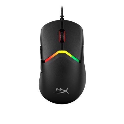 HyperX Pulsefire Saga/Herní/Optická/Pro praváky/26 000 DPI/Drátové USB-A/Černá