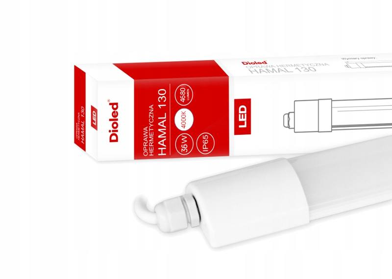 Svítidlo lineární DIOLED Hamal 130 36W 4000k 120cm