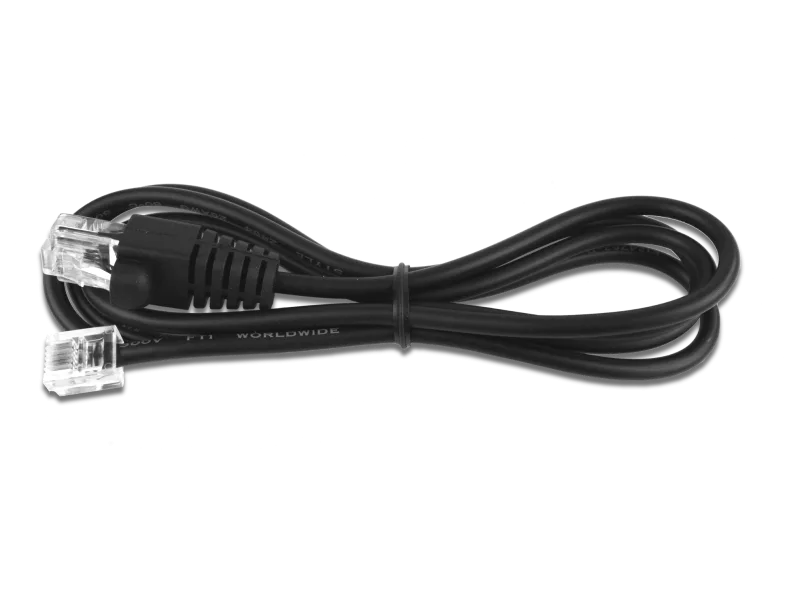 Kabel RJ12 24V pro pokladní zásuvku a tiskárnu, 1,1 m, černý