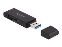 Čtečka karet (SD, miniSD, RS-MMC, TransFlash, MMCmobile, microSD, MMCplus, MMCmicro, microSDHC, SXC, microSDXC, MMC II, TurboSD, Turbo miniSD, technologie MultiMediaCard Dual Voltage, technologie RS-MCC Dual Voltage) - USB 3.2 Gen 1