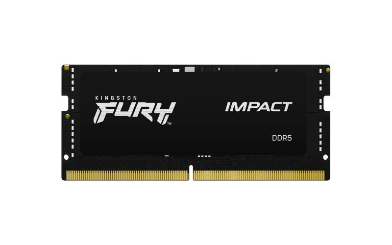 Kingston FURY Impact/SO-DIMM DDR5/8GB/4800MHz/CL38/1x8GB/Black