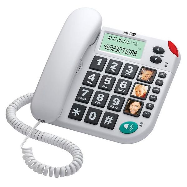 MAXCOM KXT480, Telefon pro seniory, bílý