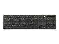 Klávesnice - full size - antibakteriální - USB - QWERTY - britská - černá
