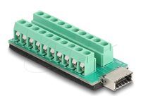 USB type-E Key A female to Terminal Bloc