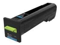 Extra vysoká výtěžnost - azurová - originální - kazeta s barvivem LCCP - pro Lexmark CS820de, CS820dte, CS820dtfe