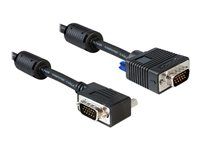 Kabel VGA - HD-15 (VGA) (M) do HD-15 (VGA) (M) - 2 m - 90° konektor