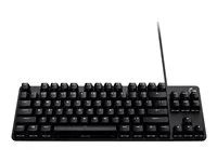 Klávesnice - TKL - podsvícení - USB - AZERTY - belgická - klávesový spínač: Tactile - černá