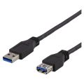 DELTACO USB3-241,Kábel USB 3.1 A-A  1m predlžovací