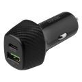 DELTACO USBC-CAR120, Autonabíječka 1x USB-C/USB-A