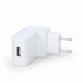 Univerzální USB nabíječka GEMBIRD, 2,1 A, bílá barva