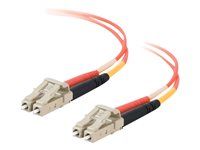 Síťový kabel - multirežim LC (M) do multirežim LC (M) - 20 m - 20 m - optické vlákno - duplex - 50 / 125 mikron - OM2 - neobsahuje halogen - oranžová