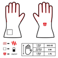GLOVII Universal, Vyhřívané rukavice, L-XL, š/b
