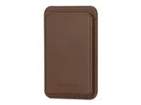 Brašna pro mobilní telefon / kreditní kartu - kompatibilita s MagSafe - kůže full-grain - dark tan