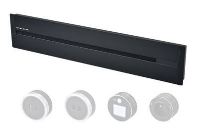 Zásuvková lišta - zápustná Viking LZ40B/230V,50Hz/40cm délka/černá/až 5 modulů/IP20/hliník/zápustná