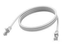 Vision - Sítový kabel - RJ-45 (M) do RJ-45 (M) - 2 m - 6.2 mm - STP - CAT 6a - lisovaný, provedení bez hrbolku - bílá