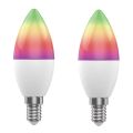 Smart LED žárovka E14 5W RGB CCT WOOX R9075/2pack WiFi Tuya sada 2ks