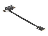 M.2 Key A+E to PCIe x4 NVMe Adapter angl