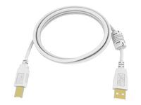 Kabel USB - USB typ B (M) do USB (M) - USB 2.0 - 5 m - bílá
