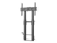 Vision X-Series VFM-F26W - Stojan - nastavitelná výška - pro plochý panel - 80kg - ocel - pískovaný cerný - velikost obrazovky: 55"-100" - montáž od podlahy ke stene