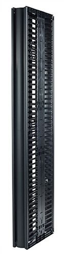 Valueline, Vertical Cable Manager for 2 & 4 Post Racks, 84"H X 6"W, Double-Sided with Doors