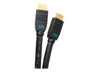 In-Wall M/M - Kabel HDMI s ethernetem - HDMI s piny (male) do HDMI s piny (male) - 3.7 m - černá - aktivní, podpora 4K60Hz