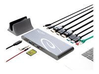 Dokovací stanice - USB-C 3.2 Gen 1 / Thunderbolt 3 - HDMI, 2 x DP - 1GbE