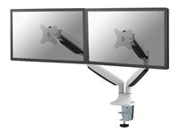 Montážní sada - plný pohyb - pro 2 LCD displeje - bílá - velikost obrazovky: 10"-32" - upevnění svorkou, průchodka, upevnitelné na stůl