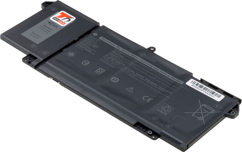 Baterie T6 Power pro Dell Latitude 5320, 7320, 7420, 7520, 3680mAh, 42Wh, 3cell, Li-pol