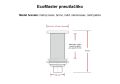 EcoMaster Samostatné pneutlačítko hranaté  Matný nerez