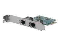 1 Gbps PCIe NIC - Dual Port Server Adapter - 2 Port Ethernet Card (ST1000SPEXD4) - Síťový adaptér - PCI Express x1 nízký profil - Gigabit Ethernet x 2 - pro P/N: ET91000SM10, ET91000SM20
