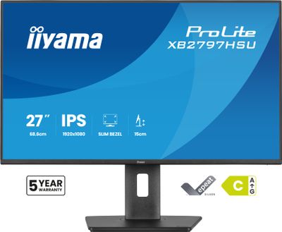iiyama ProLite/XB2797HSU-B1/27"/IPS/FHD/120Hz/4ms/Černá/5R