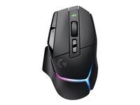 Myš - optický - 11 tlačítka - bezdrátový - 2.4 GHz - přijímač USB Logitech LIGHTSPEED - černá