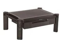 Drawer - Monitors up to 32"- Adjustable Height - Monitor Stand - Computer Monitor Riser (MONSTADJD) - Stojan (povrch stojanu, 8 malých podložek, 4 velké podložky) - pro obrazovka - plast - černá - velikost obrazovky: 13"-32"
