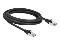 Patch kabel - RJ-45 (M) do RJ-45 (M) - 3 m - 6 mm - S/FTP - CAT 6a - venkovní - černá