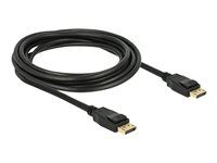 Kabel DisplayPort - DisplayPort (M) do DisplayPort (M) - 3 m - opatřený západkou - černá