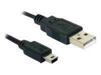Kabel USB - USB (M) do mini-USB typ B (M) - 1 m
