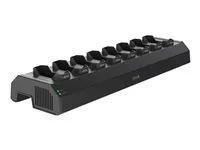 Dobíjecí a synchronizační stanice - 120 Watt - 8 výstupní konektory (konektor kamery na tělo) - černá NCS S 9000-N - Evropa - pro AXIS W101, W101 Body Worn Camera, W102, W102 Body Worn Camera, W120, W800